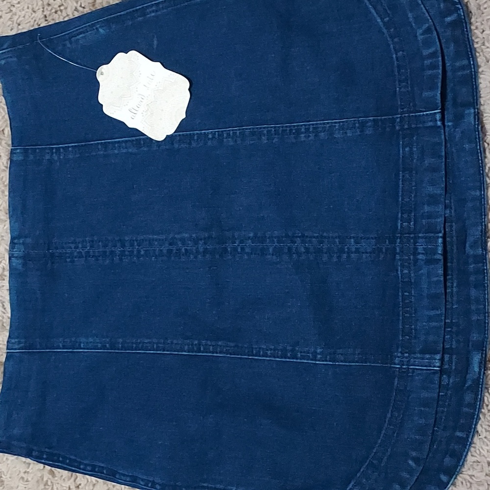 Jean mini skirt